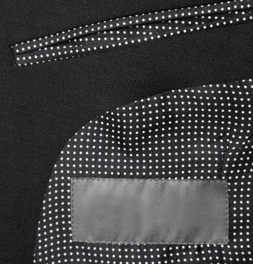 Black Mohair and Wool-Blend Tuxedo