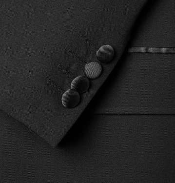 Black Slim-Fit Wool Tuxedo