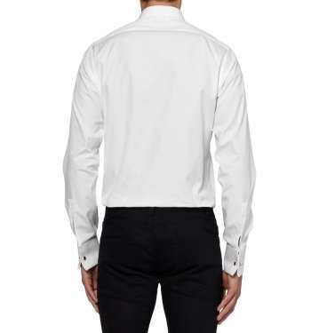 White Cotton Dress Shirt