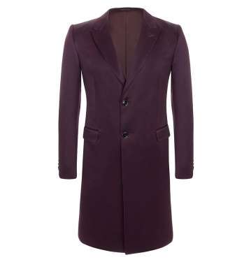 Aubergine Satin Top Caot