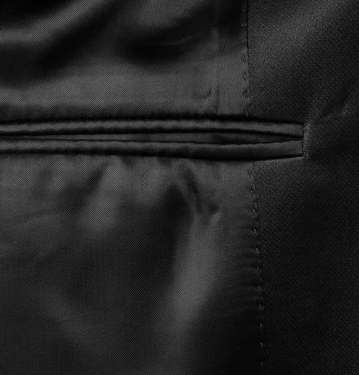 Two button Black Slim Wool Tuxedo