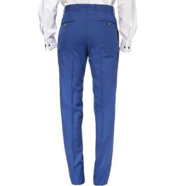 Blue Slim-Fit Wool Blend Suit