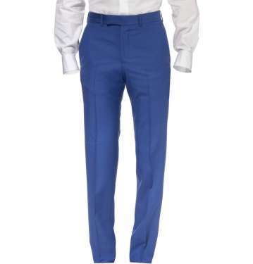 Blue Slim-Fit Wool Blend Suit