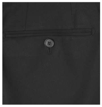 Black Wool-Blend Trouser
