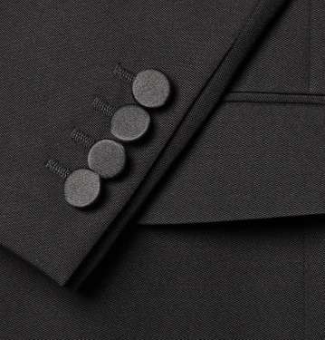 Black Slim Wool Tuxedo