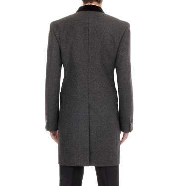Velvet Collar Double-Breasted Coat