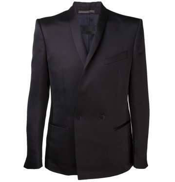 Shorten Suit Jacket Sleeves With Buttons | Two Button Shawl Collar Suit