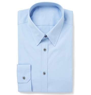 Blue Slim-Fit Cotton Shirt