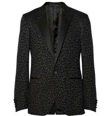 Leopard Jacquard Tuxedo