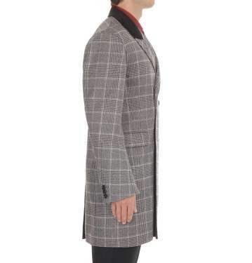 Double Checked Cashmere Coat