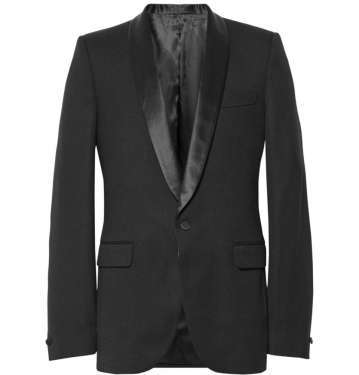 Fit Satin-Trimmed Wool Tuxedo