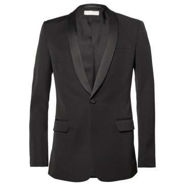 Black Slim Wool Tuxedo