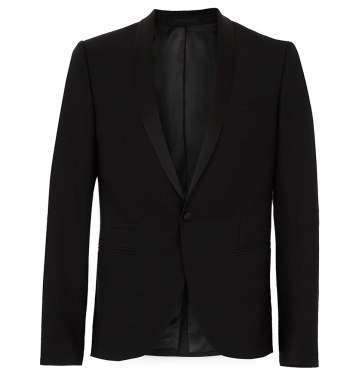 Black Jacquard Skinny Jacket