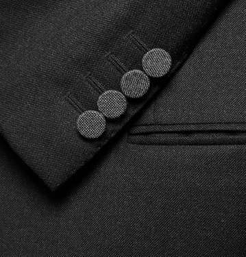 Contrast-Lapel Wool Tuxedo