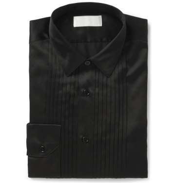 Bib-Front Silk & Cotton-Blend Dress Shirt