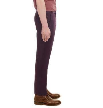 Aubergine Satin Trouser