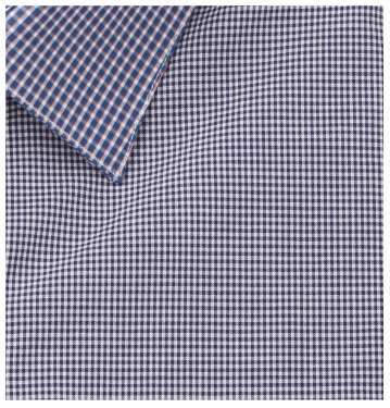 Blue White Mini-Skull Print Shirt