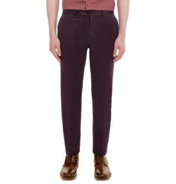 Aubergine Satin Trouser