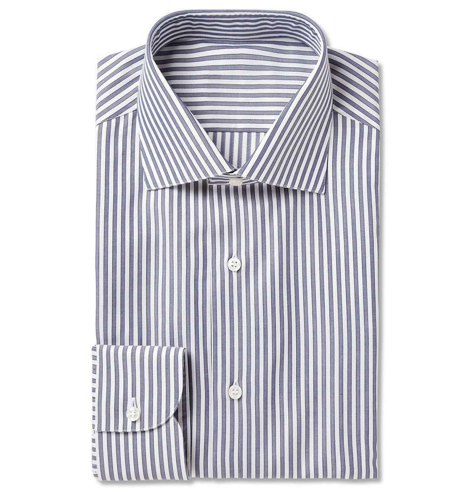 Blue Bengal Stripe Cotton Shirt