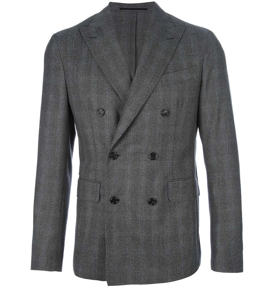 Checked Double Breasted Suit