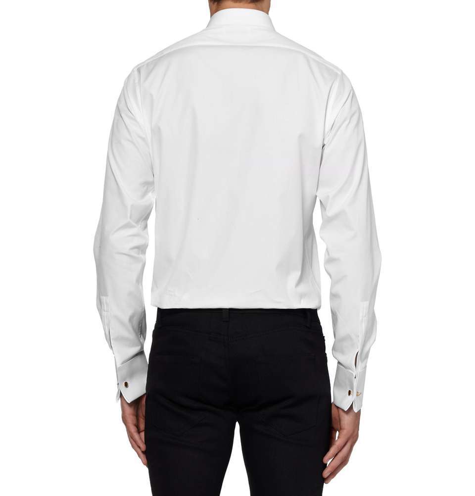 White Cotton Dress Shirt