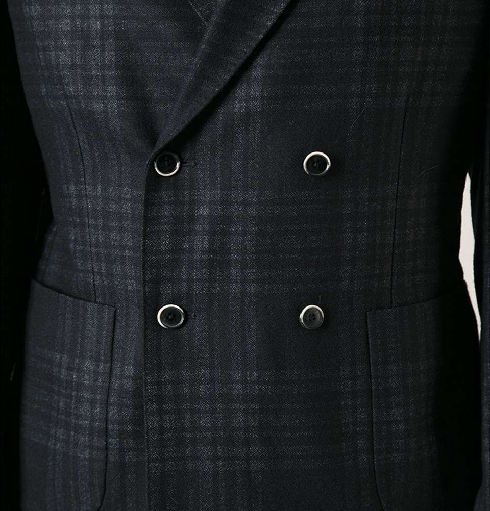 Double Breasted Tartan Suit