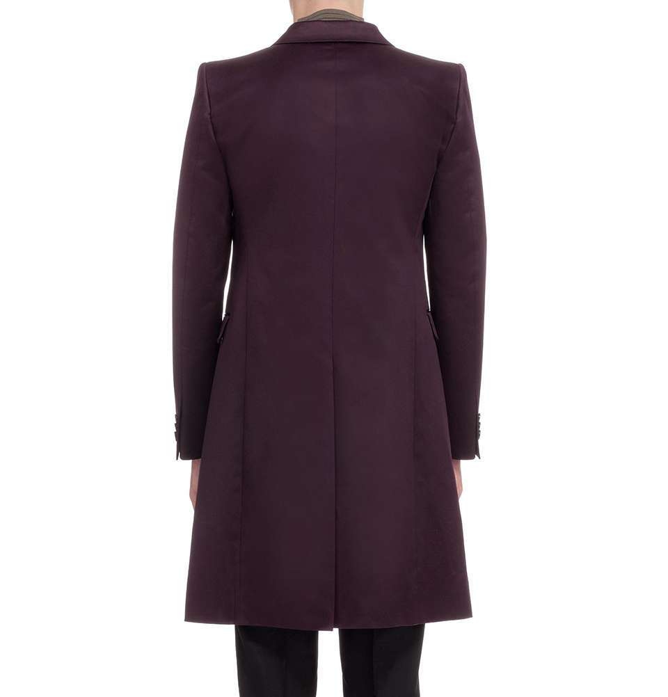 Aubergine Satin Top Caot