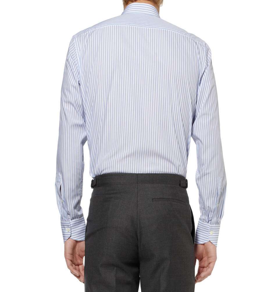 Blue Stripe Cotton Shirt