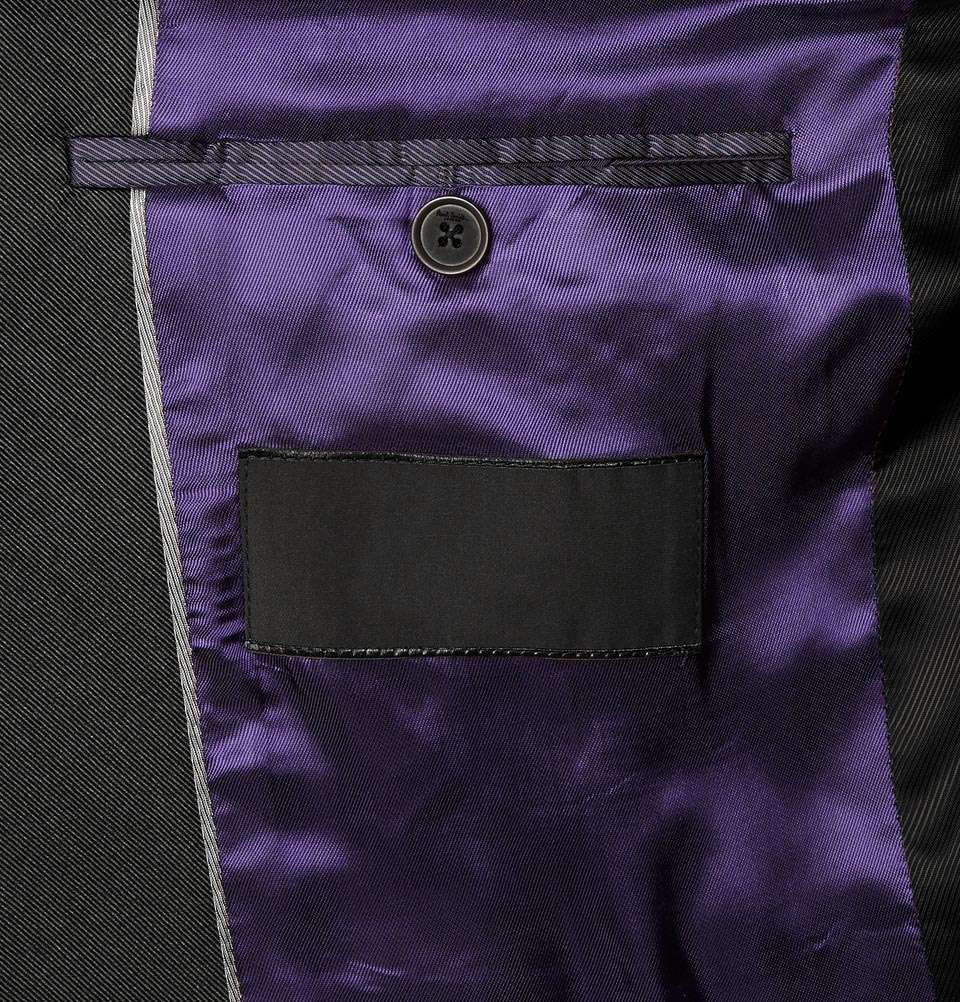 Black Slim-Fit Wool Tuxedo