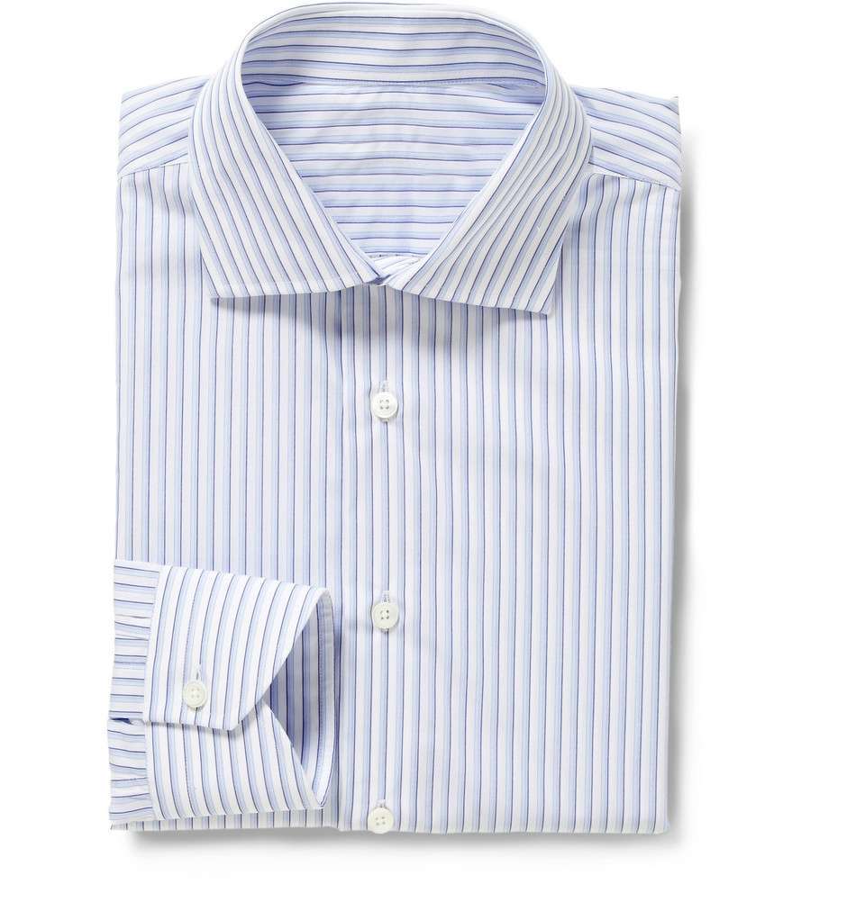 Blue Stripe Cotton Shirt