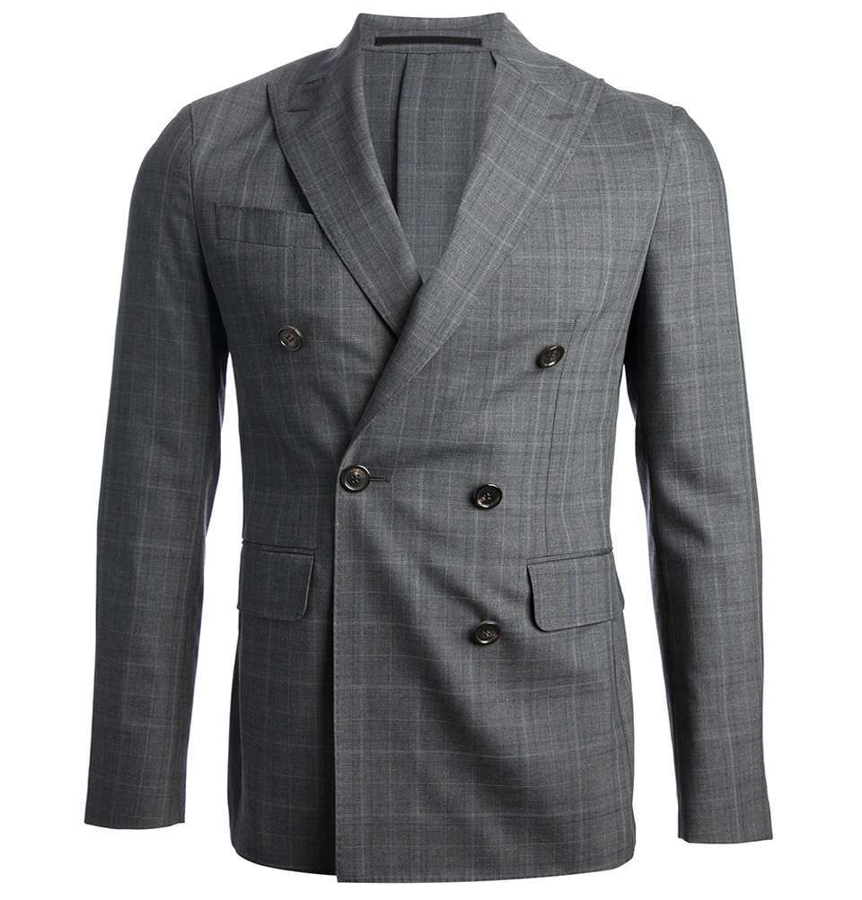 Grey Double Breasted Suit