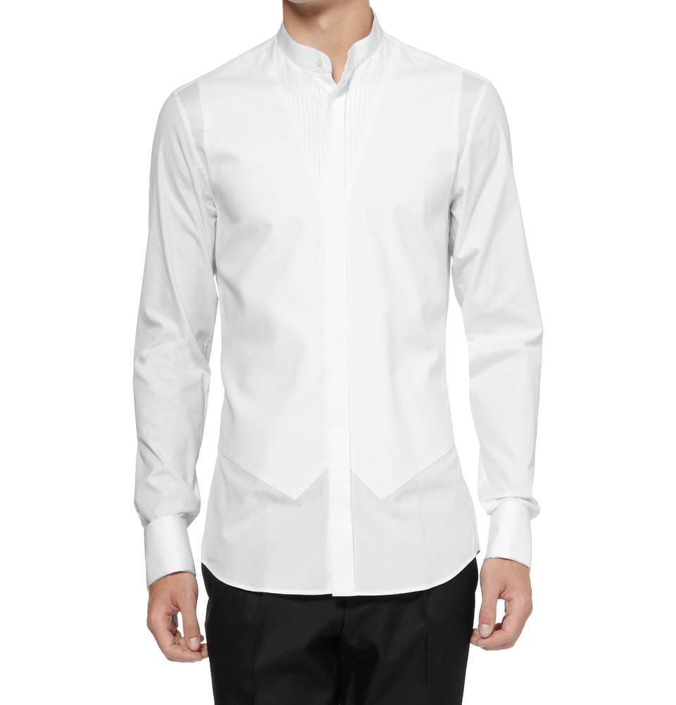 How Much Does It Cost To Tailor A Shirt | White Slim-Fit Cotton Dress Shirt
