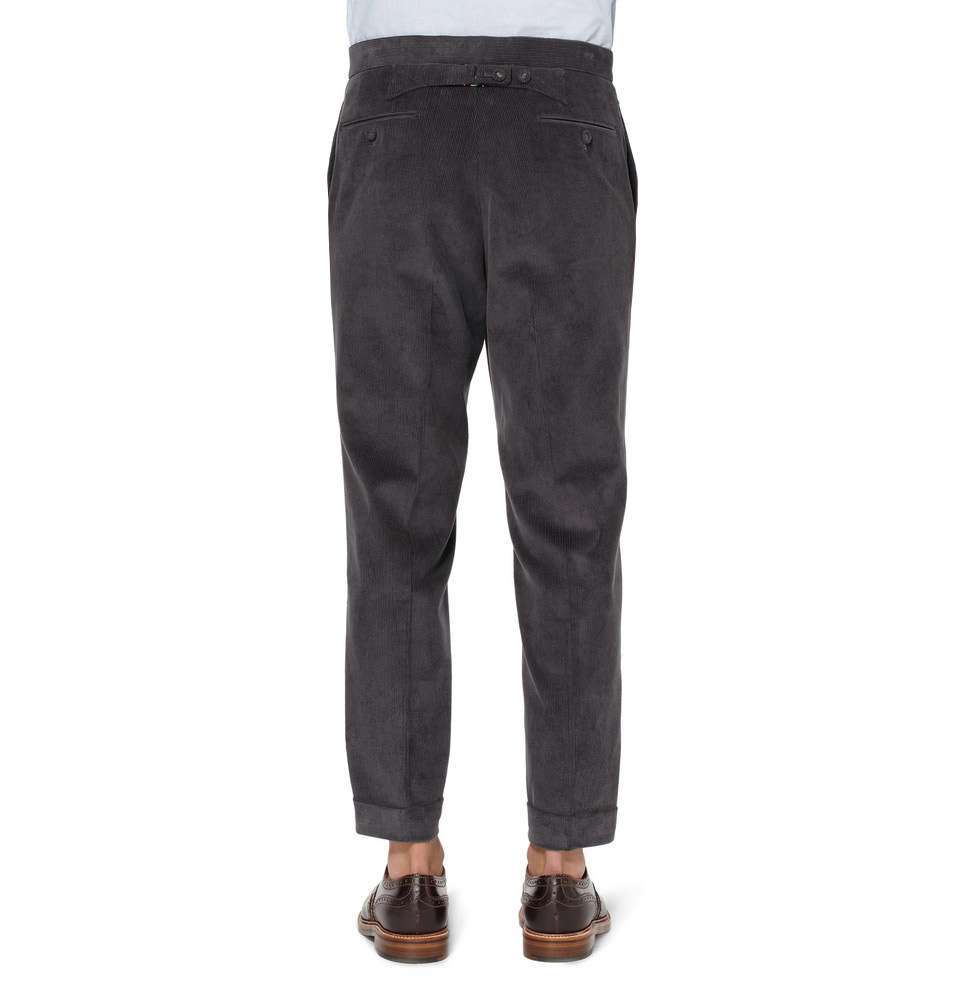 Gray Corduroy Trouser