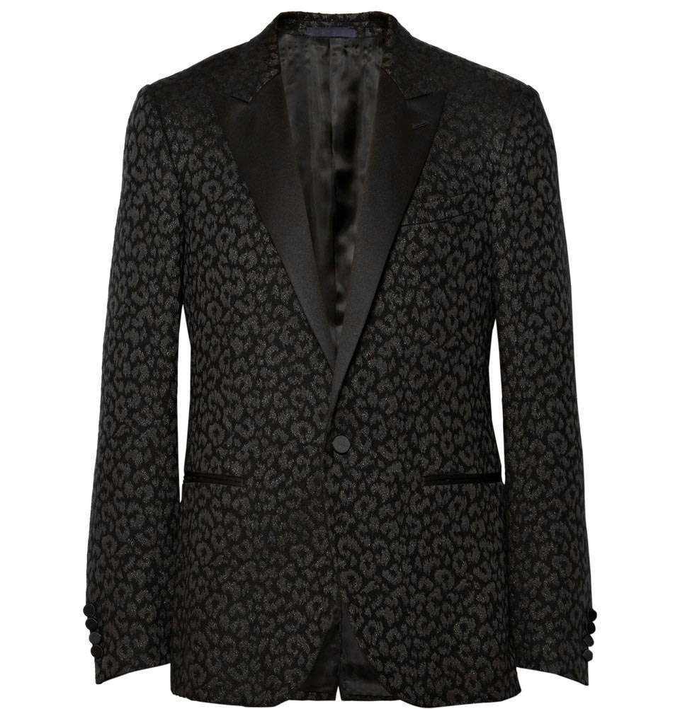Custom Tailored Tuxedo | Leopard Jacquard Tuxedo