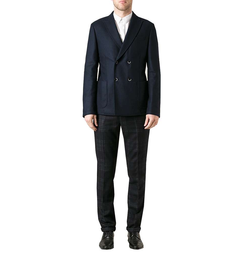 Blue Double Breasted Suit