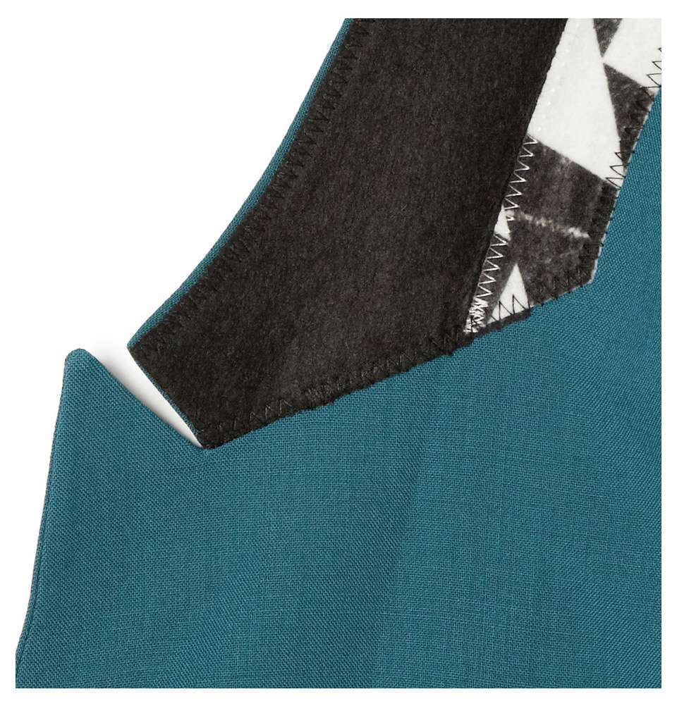 Teal Slim-Fit Wool Suit