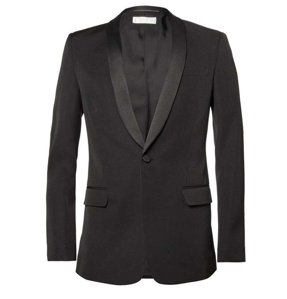 Black Slim Wool Tuxedo
