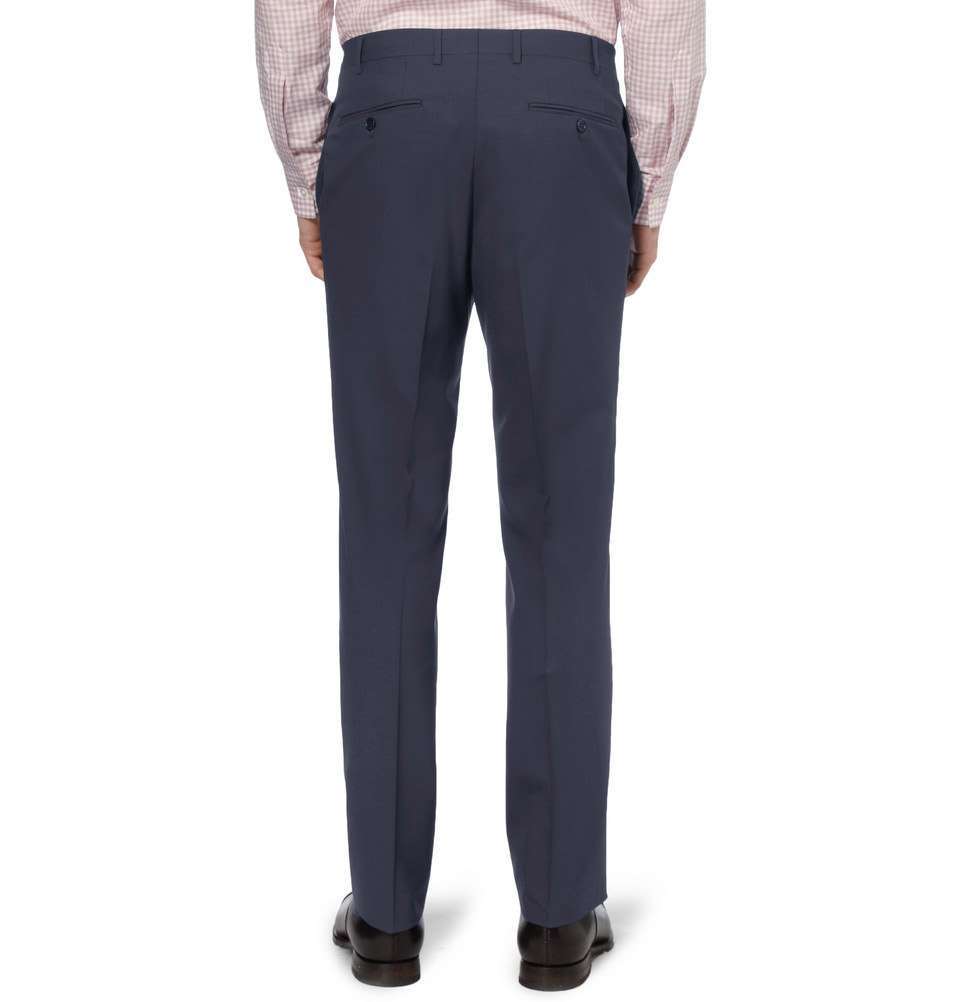 Navy Wool Travel Suit