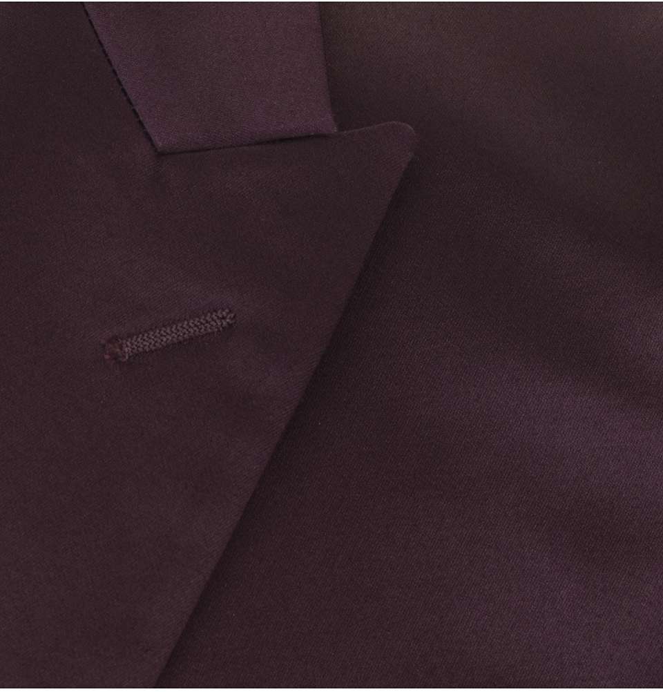 Aubergine Satin Top Caot