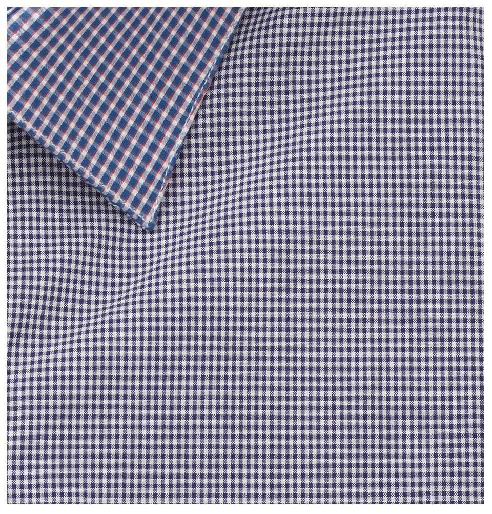 Blue White Mini-Skull Print Shirt