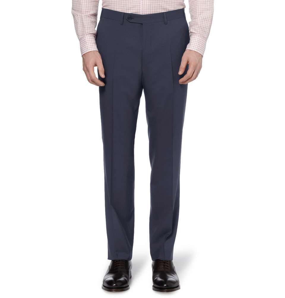 Navy Wool Travel Suit