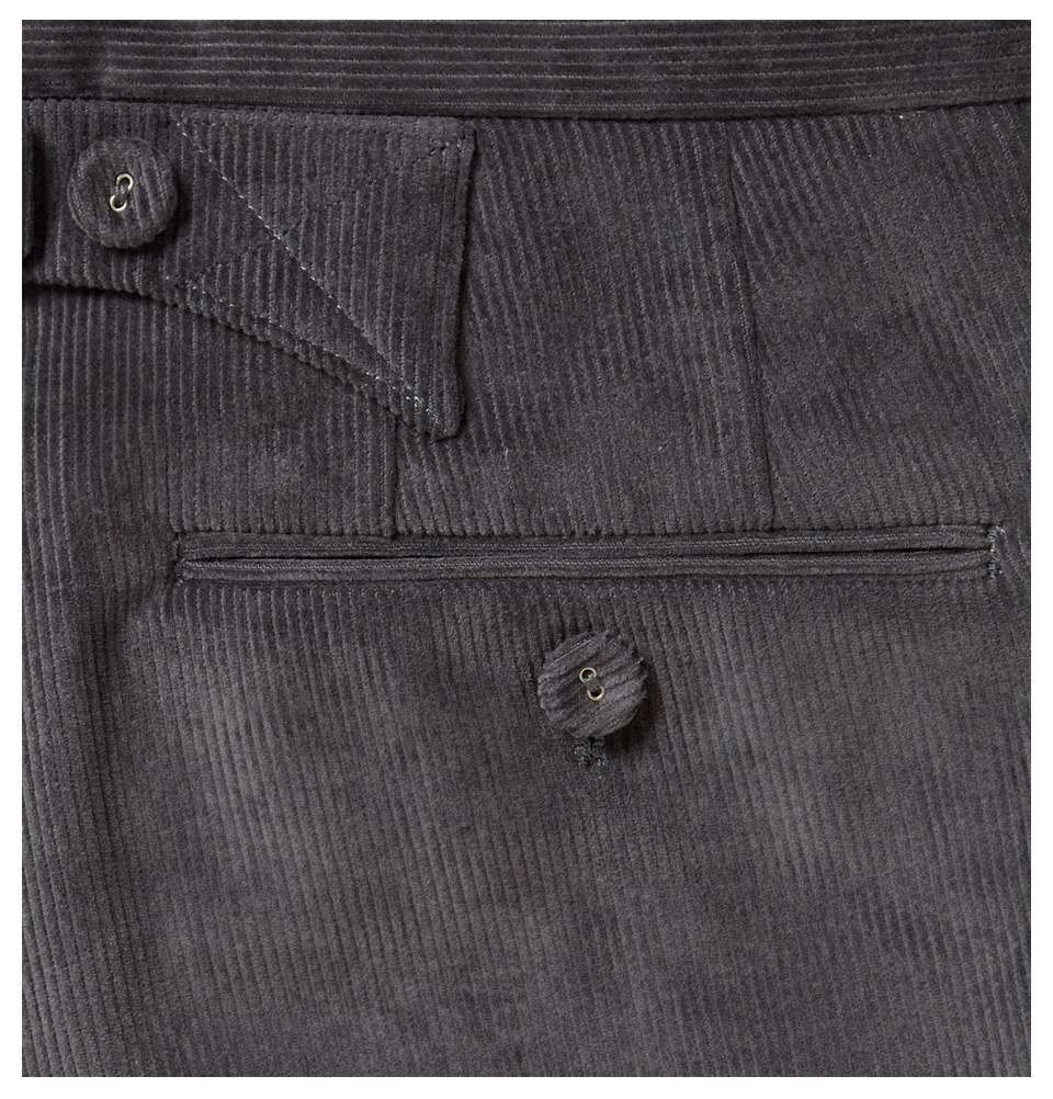Gray Corduroy Trouser