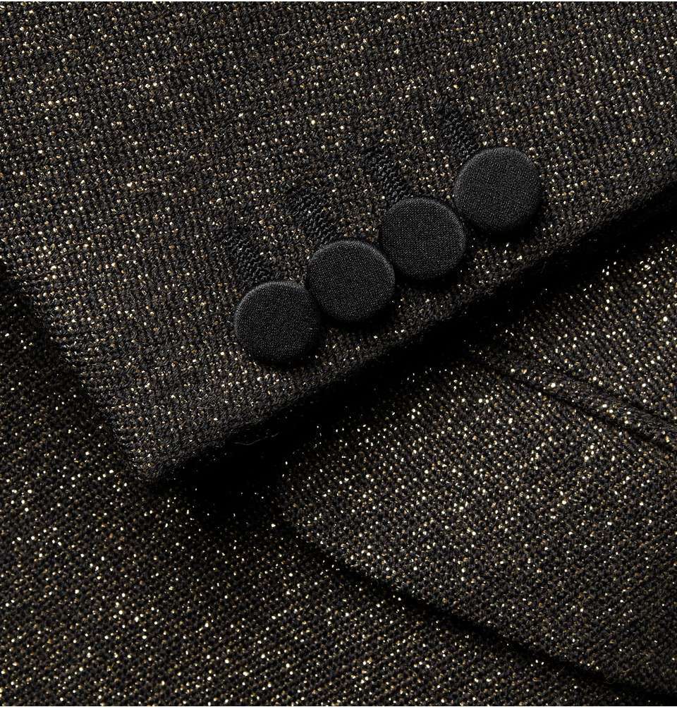 Black Wool-Blend Tuxedo