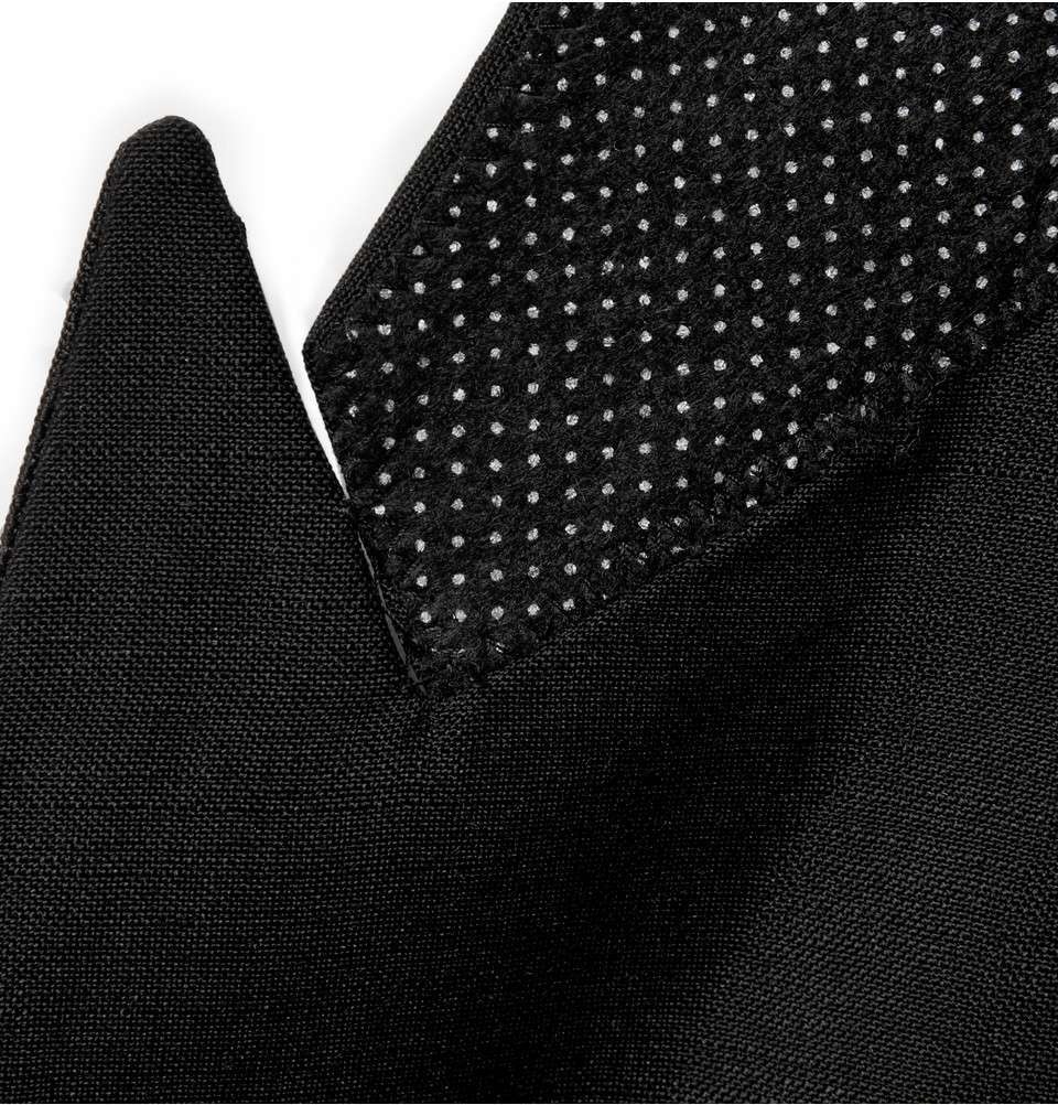 Black Mohair and Wool-Blend Tuxedo