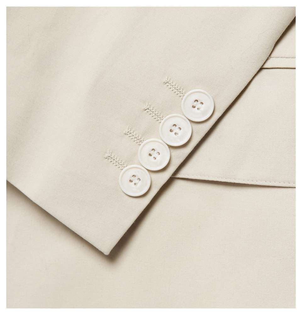 Stone Slim-Fit Cotton Suit