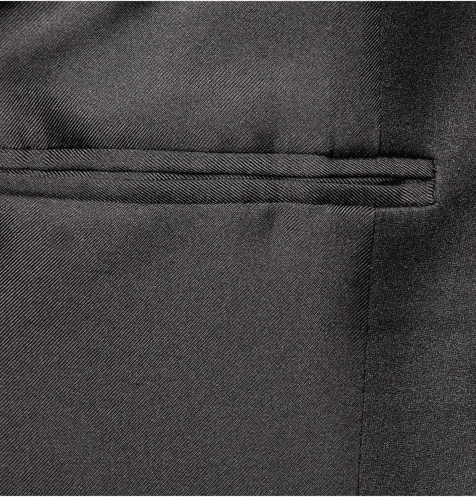 Black Slim Wool Tuxedo