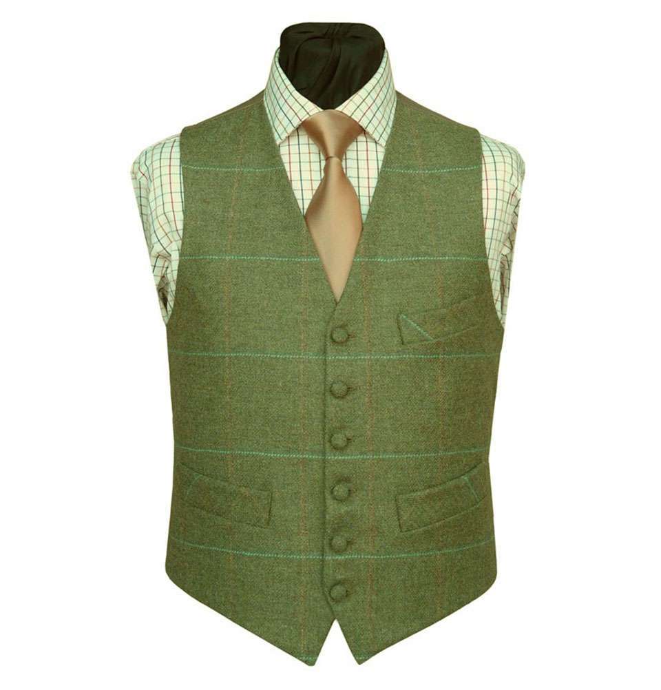 Checked Tweed Waistcoat