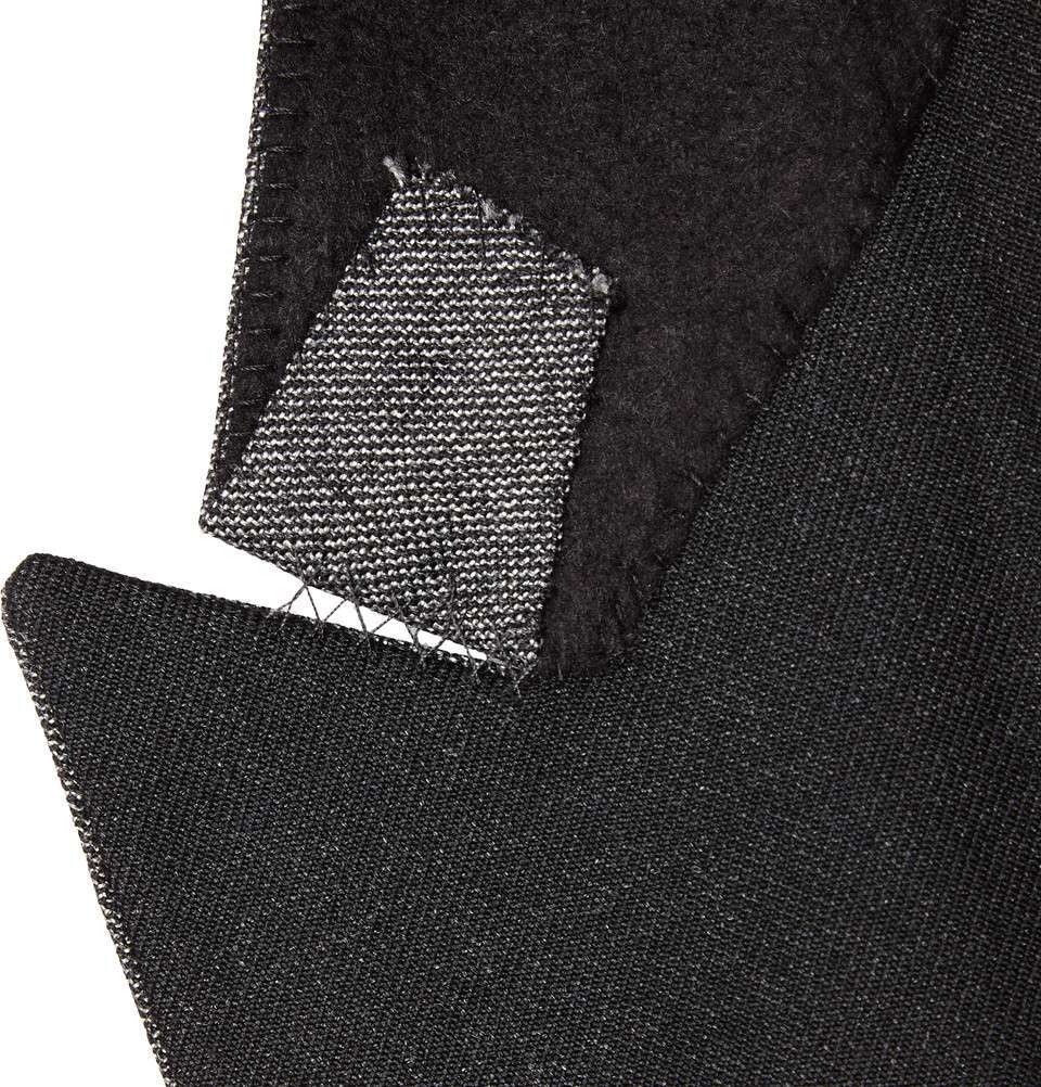 Contrast-Lapel Wool Tuxedo