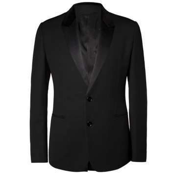 Black 3 Piece Wool-Blend Tuxedo