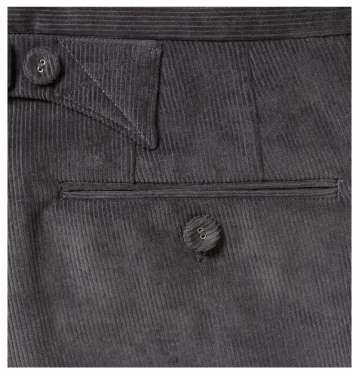 Gray Corduroy Trouser